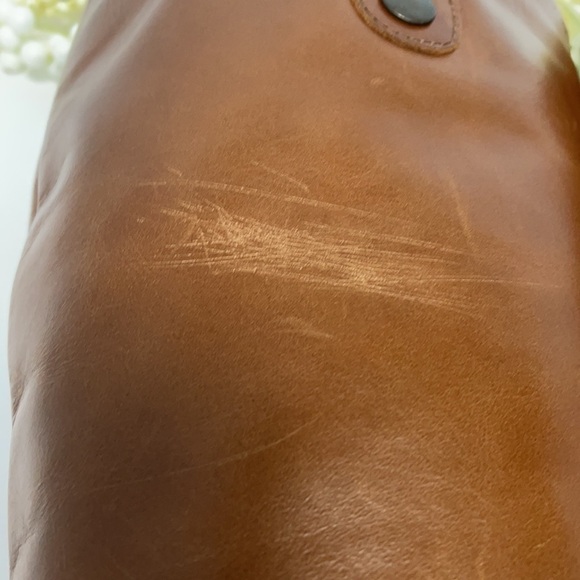 Lavorazione Artigiana Knee High Leather Tan Boots Size 38.5 - Picture 8 of 13